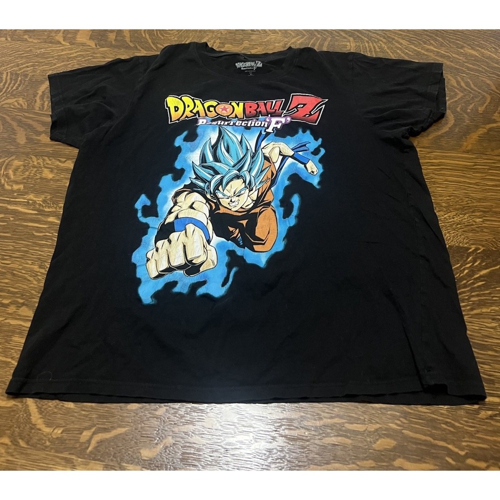 Dragon Ball Z Resurrection F Goku Graphic T-Shirt Mens XL 2015 DBZ Anime